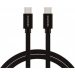 Swissten 71527201 USB-C na USB-C, USB 2.0, zástrčka C - zástrčka C, opletený, 1,2m, černý – Hledejceny.cz