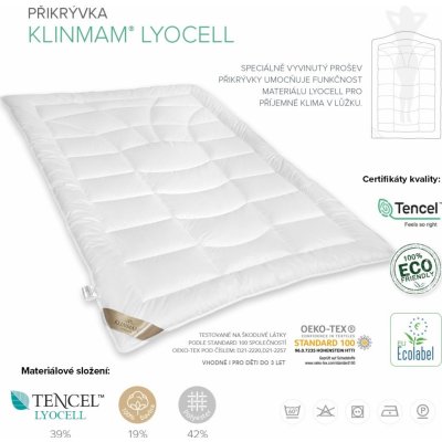 Klinmam LYOCELL AERELLE - přikrývka celoroční 135x200 – Zboží Dáma