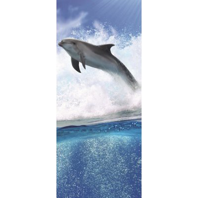 ForWall Fototapeta na dveře Delfíni vlies rozměry 91 x 211 cm – Zboží Mobilmania