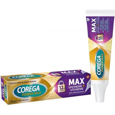 Corega Power Max upevnění + komfort fixační krém 40 g