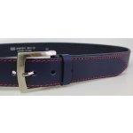 Penny Belts 25-1-1C-56 pánský kožený opasek modrý – Zboží Dáma