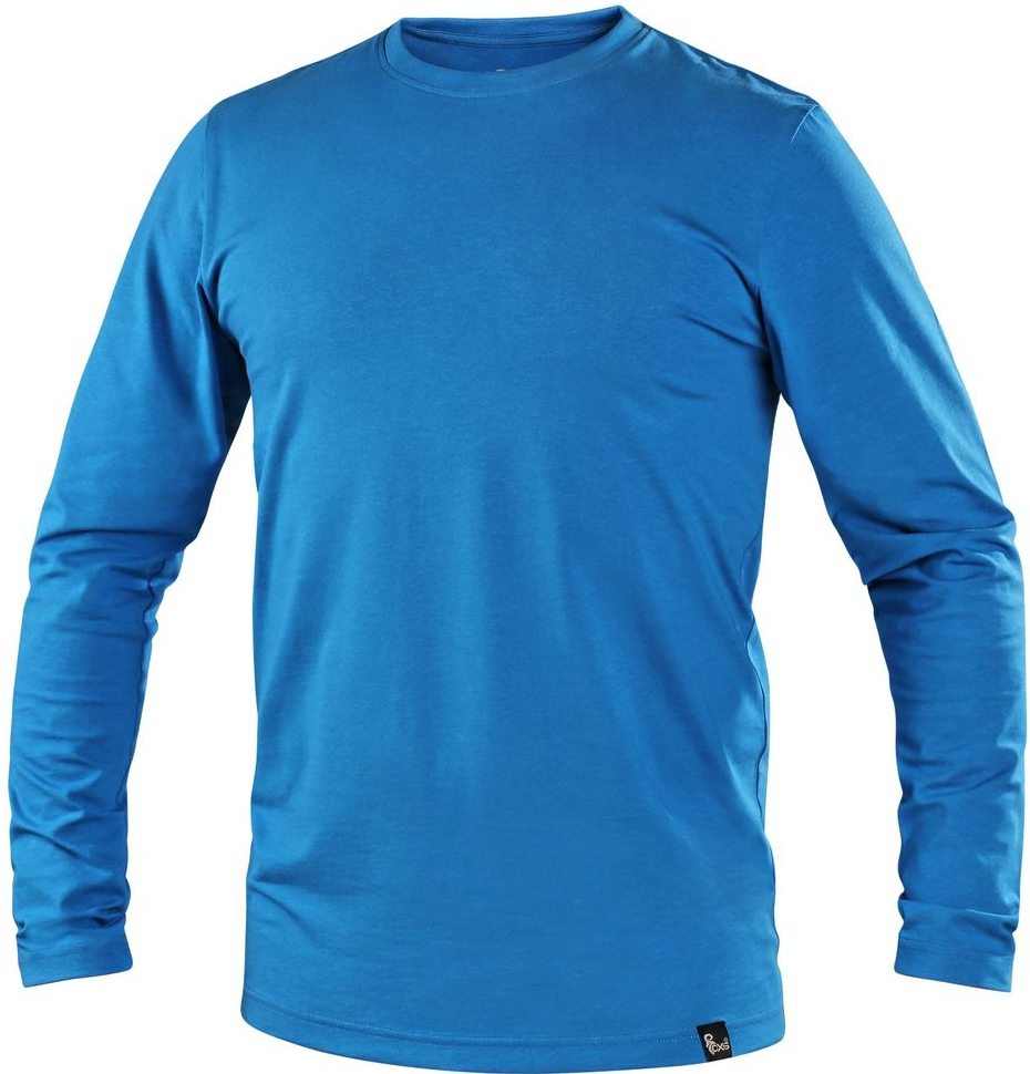 Canis pánské tričko s dlouhým rukávem CXS SIMON Azurově modrá