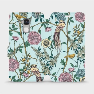 Mobiwear parádní flip Honor 7 Lite - MX07S Ptáčci v trní – Zboží Živě