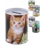 Teddies Pokladnička zvířata plechová 7,5x10cm 5 druhů – Zboží Mobilmania