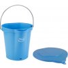 Úklidový kbelík Vikan Modrý plastový kbelík s víkem 6 l 56883