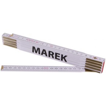 Max Biocide Metr skládací 2m MAREK PROFI bílý dřevo