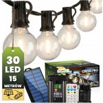 Světelný řetěz Lumiled 1505 cm síťový, solární černý – Hledejceny.cz