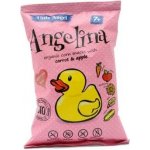 Little Angel Angelina kukuřičný snack Mrkev a Jablka Bio 30 g – Zboží Dáma