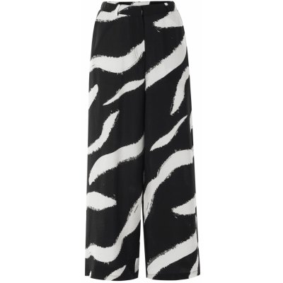 Esmara Dámské kalhoty se širokými nohavicemi z elegantního kepru černá/bílá – Zbozi.Blesk.cz