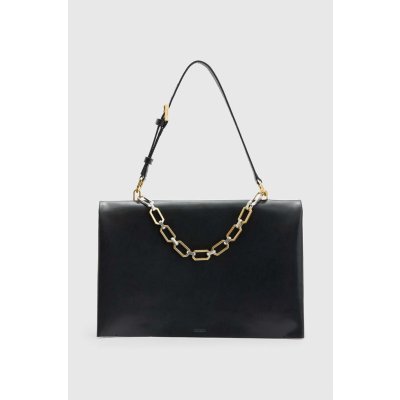 AllSaints kožená kabelka LUCA SHOULDER BAG černá W003XA – Zboží Mobilmania