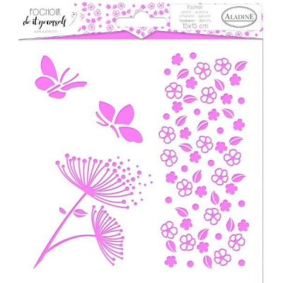 Aladine Šablona 15x15 cm kytičky – Hledejceny.cz