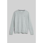 Gant Shield Classic Cotton C-neck šedá – Zboží Dáma