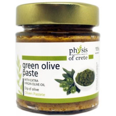 Physis Of Crete 100% přírodní olivová Pasta ze zelených oliv 135 g – Zboží Dáma