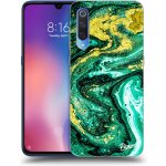 Pouzdro Picasee silikonové Xiaomi Mi 9 - Green Gold černé – Zbozi.Blesk.cz