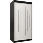 DobreSny York s posuvnými dveřmi 100 x 200 cm bílá / černá – Sleviste.cz