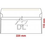 obálka DL samolepicí/1000ks, 220x110mm, Bílá – Zboží Dáma
