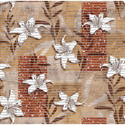 Aquamat koupelnová pěnová rohož 4066-2 Lilie hnědá metráž 65 cm – Zboží Mobilmania