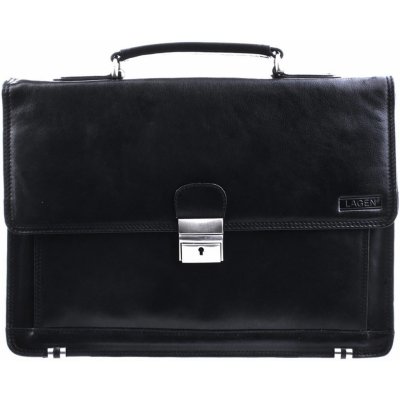 Lagen kožená aktovka na dokumenty 2079 černá – Zboží Mobilmania