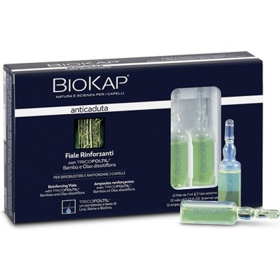 Biokap Anticaduta Posilující ampule proti vypadávání vlasů 12 x 7 ml – Zboží Mobilmania