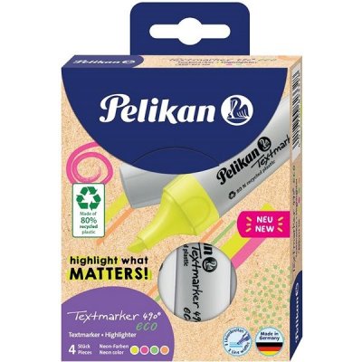 Pelikan Eco 490 sada 4ks neonové barvy – Hledejceny.cz