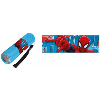 EUROSWAN Dětská LED baterka Spiderman Ultimate Hliník, Plast, 9x2,5 cm