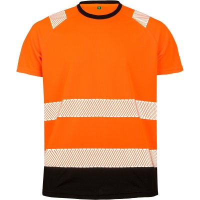Result tričko R502X bezepčnostní výstražné krátký rukáv Oranžová fluorescent/černá S-M – Hledejceny.cz