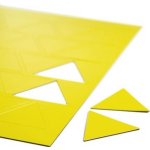 Magnetické trojúhelníky žluté, sada 25 ks – Zboží Dáma