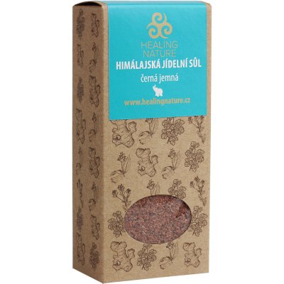 Healing Nature jídelní himalájská sůl černá jemná Kala Namak 200 g – Zboží Mobilmania