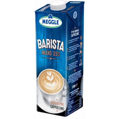 Meggle Barista Trvanlivé plnotučné mléko 3,5% 1 l – Zboží Dáma