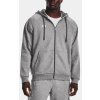 Pánská mikina Under Armour Rival Fleece Hoodie Zip Castlerock Light Heather/White