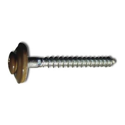 Klempířský vrut s těsnicí podložkou 4.5x55 TX20, nerez A2 RAL8014 sepiová (200 ks) – Hledejceny.cz