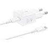 Nabíječka pro mobilní telefony Samsung cestovní nabíječka USB-C 25W + USB-C datový kabel White (Bulk) 57983121789