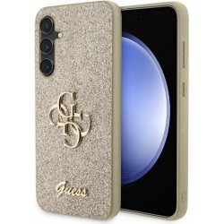 Guess PU Fixed Glitter 4G Metal Logo Samsung Galaxy S23 FE zlaté