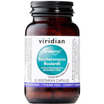 Viridian Saccharomyces Boulardii 30 kapslí