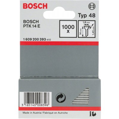 BOSCH hřebíčky typ 48 - délka 14 mm, balení 1000 ks – HobbyKompas.cz