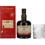 El Dorado 12y 40% 0,7 l (dárkové balení 1 sklenice) – Hledejceny.cz