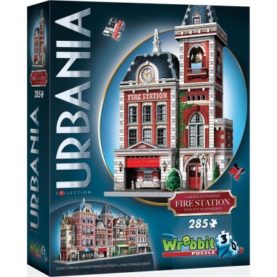 Wrebbit 3D puzzle Urbania: Hasičská stanice 285 ks – Zboží Dáma