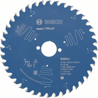 Bosch Kotouč pilový Expert for Wood 190 x 30 x 2,0 mm, 40 – Zbozi.Blesk.cz