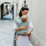 Boba šátek Serenity Wrap Sea Mist – Zboží Dáma