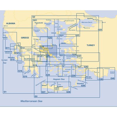 Námořní mapa Imray G26 South Nisos Evvoia IMG26