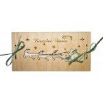 Dřevěné přání na peníze vánoční - Santa veze dárky – Hledejceny.cz