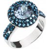 Prsteny Evolution Group Stříbrný prsten s krystaly modrý 35019.5