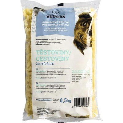 Vetamix Doplňkové pro domácí zvířata těstoviny žluté 0,5 kg – Zboží Mobilmania