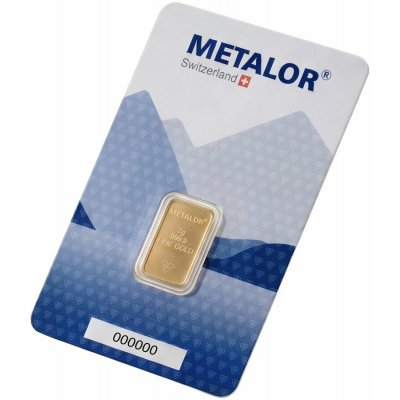Metalor Investiční zlatý slitek 2 g – Zboží Mobilmania