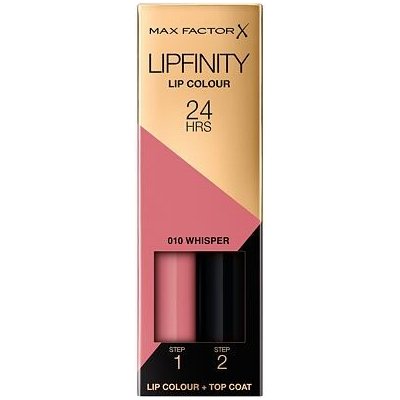 Max Factor Lipfinity 24HRS Lip Colour dlouhotrvající rtěnka s balzámem 010 Whisper 4,2 g – Zboží Mobilmania