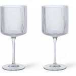 Ferm Living na červené víno Ripple ear čirá barva sklo 2 x 325 ml – Hledejceny.cz