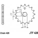 JT Sprockets JTF 428-14 | Zboží Auto