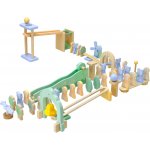 lupilu Dřevěná kuličková dráha Domino – Zboží Živě