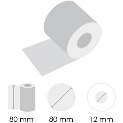 PAPIERNIK Kotoučky TERMO STANDARD 80/80/12 (1 ks) 447464 – Zboží Živě