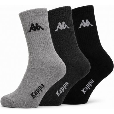 Kappa AUTHENTIC PARFER 3P Dětské ponožky Černá,Šedá – Sleviste.cz